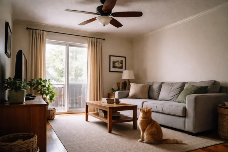 Cat staring up at the ceiling
